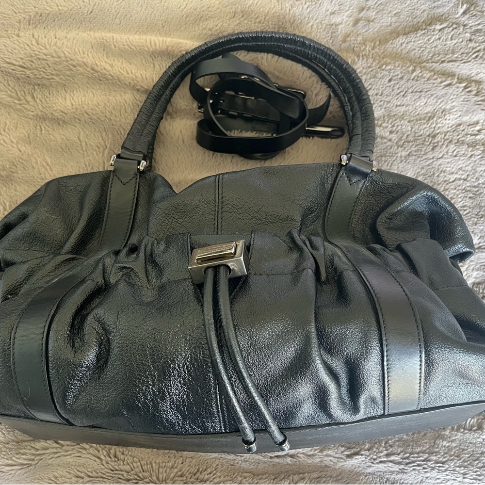 Burberry black leather Curzon crossbody bag. Purchased in NYC from Burberry.